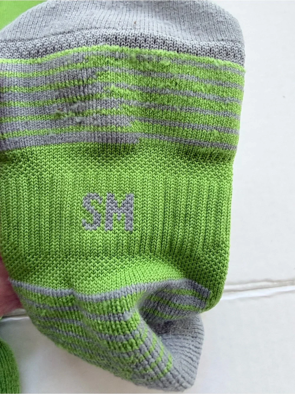 Adidas Adult Small Green Athletic Soccer Socks